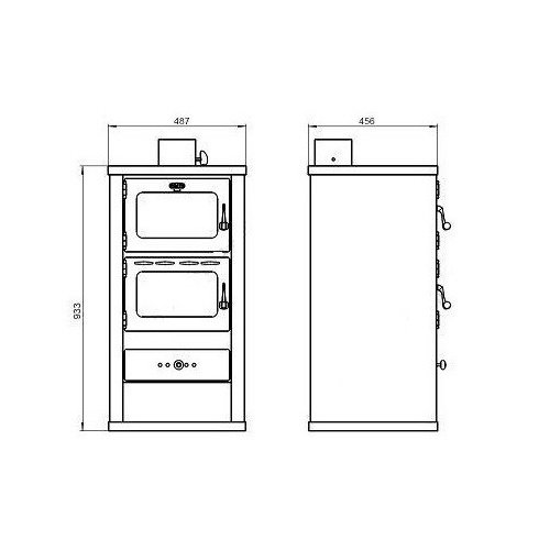 Houtkachel  GH-12kW-Oven