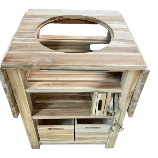 HOUTEN TEAK BBQ TAFEL SET